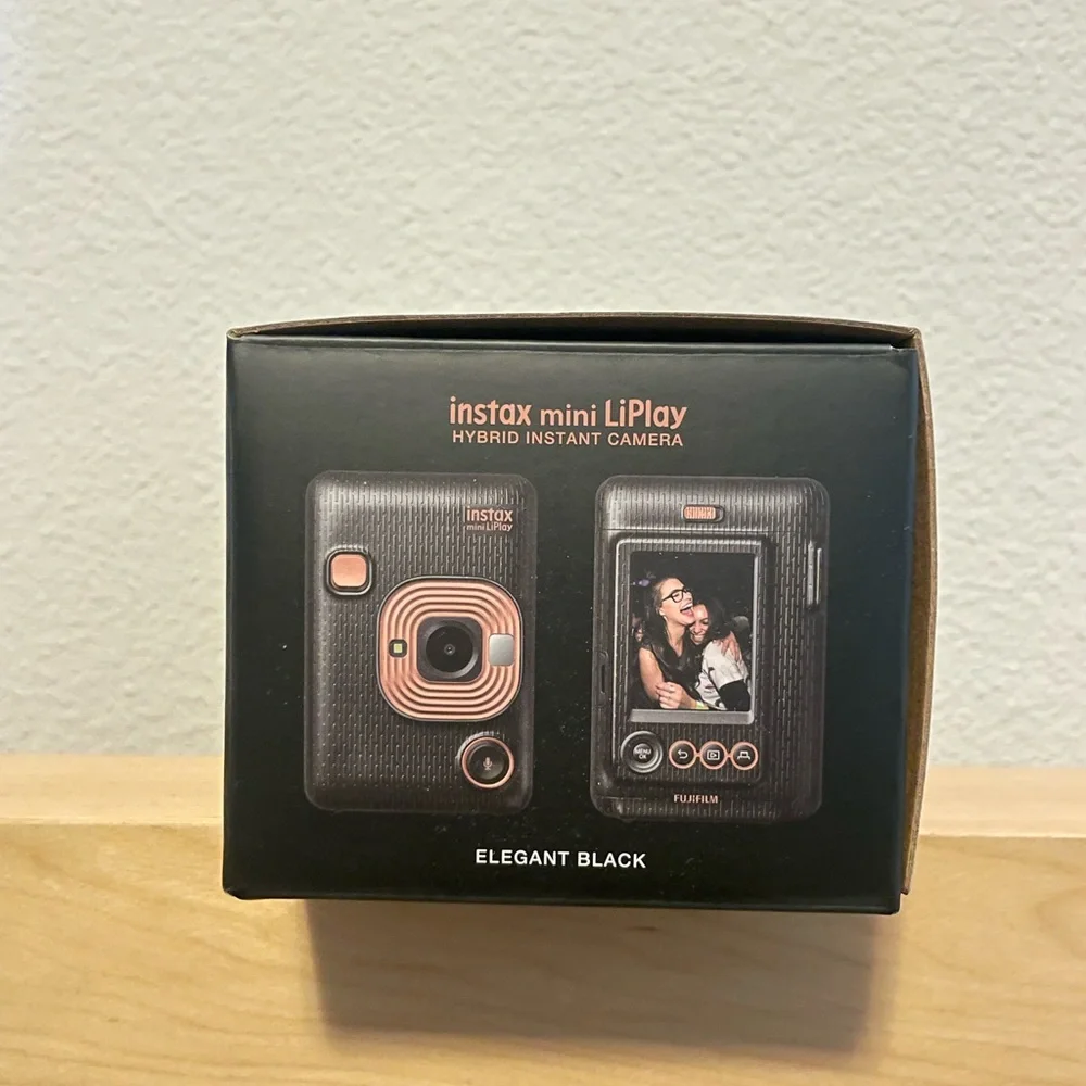 Fujifilm Instax Mini Liplay Hybrid Instant Camera - Elegant Black